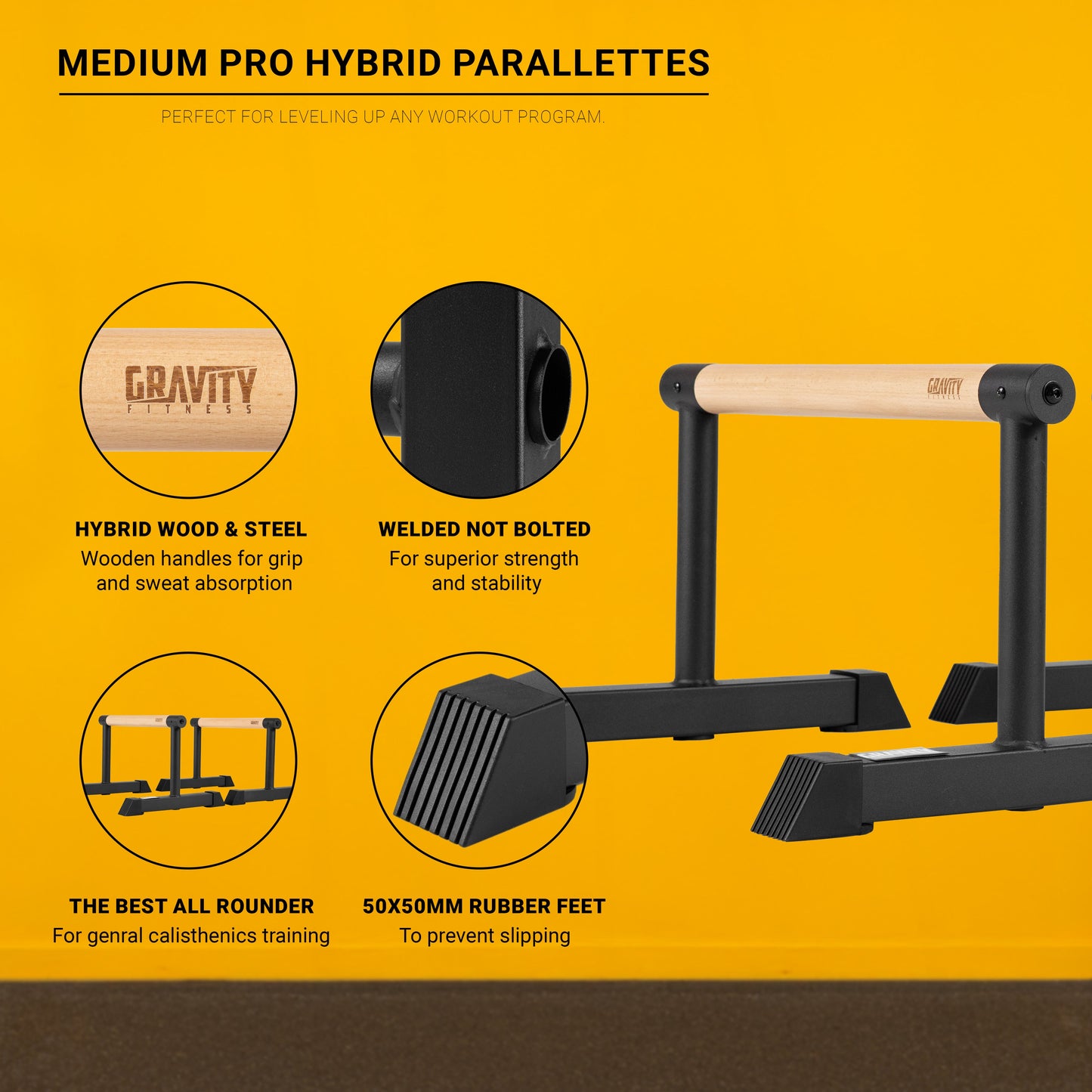 Pro Hybrid Parallettes